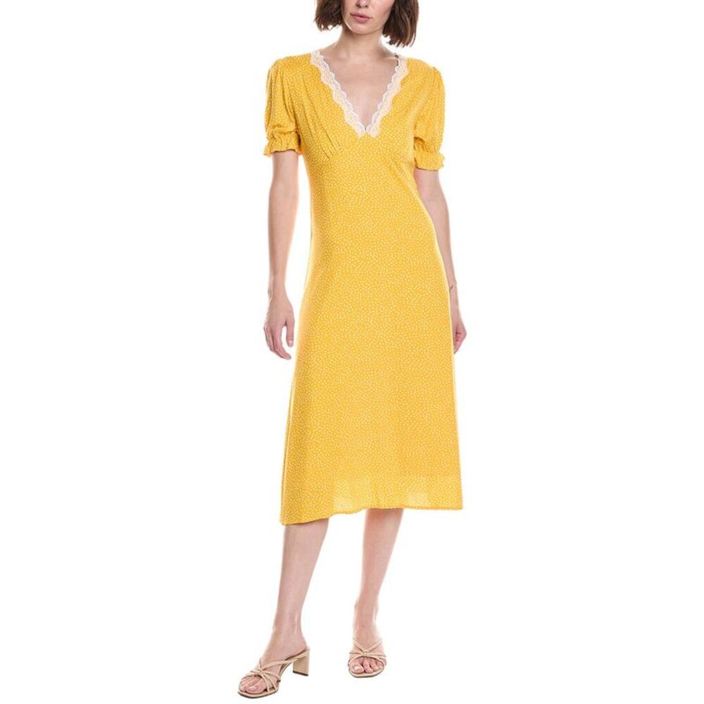 Colette Rose Womens  Midi Dress, Yellow